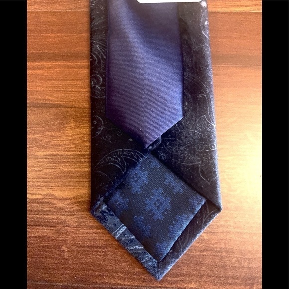 🌿SALE🌿 RYAN SEACREST Blue Silk Necktie - Picture 4 of 7